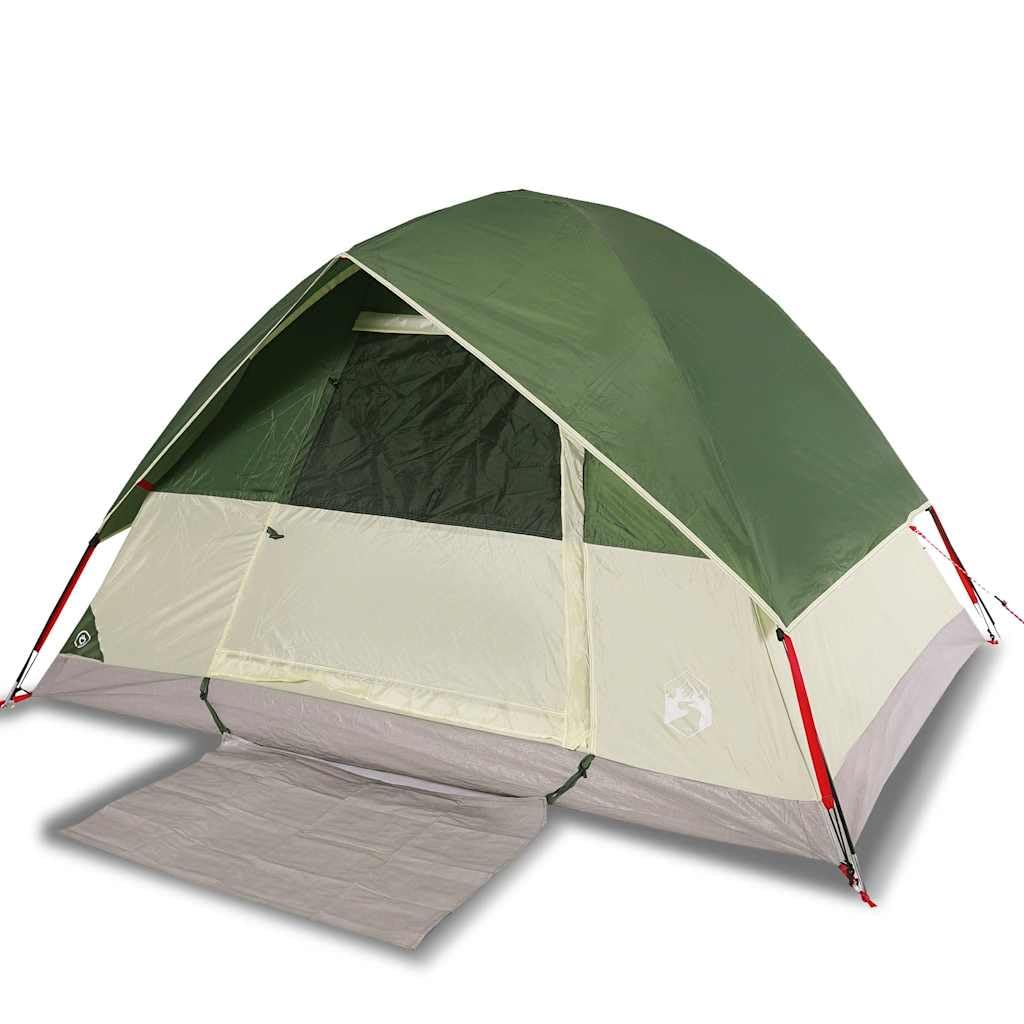 Tienda de campaña domo para personas, verde, T-poliéster impermeable con revestimiento de PU, xx cm, carpa exterior ligera para aventuras