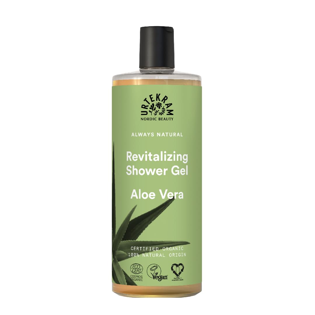 Urtekram Shower gel - Moisturizing - Aloe Vera - 500 ml, Vegan, Organic, Natural Origin