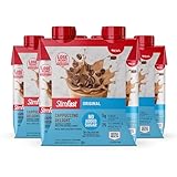 SlimFast Meal Replacement Shake, Original Cappuccino Delight, No Added Sugar, Meal Replacement Shakes, 10g Ready to Drink Protein, 5g Fiber, 25 Vitamins and Minerals, 11 Fl. Oz, 12 Count