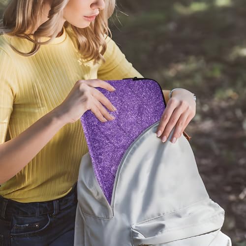 Bolso para portátil y tablet de 13 pulgadas morado con brillo miniatura 6