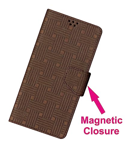Image of SBMS Flip Cover for Realme 10 Pro 5G Back Cover Case with Magnatic Closure | Inbuilt Stand | Card & Money Pocket (Mat Brown)