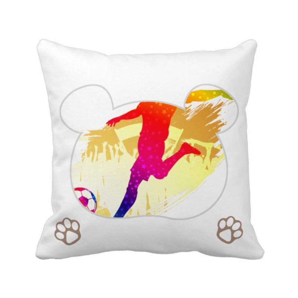 Housse de coussin football anti-pli pour rafraîchir une décoration de chambre usée