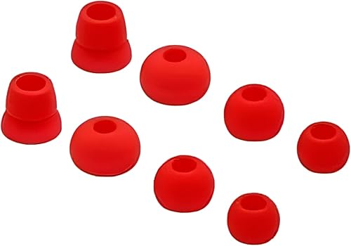 Miniatura 2 de 4 pares de almohadillas de silicona PHONSUN para auriculares de repuesto para auriculares inalámbricosBluetooth, color gris