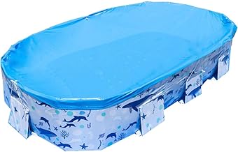 Pool Cover, 3.0 m, Vinyl Pool Cover, Large, Folding Pool Cover, No Air Pump Required, Happy family pool to make children smile, Playground Equipment, For Children, Household, Foldable Pool (For 3.0m)