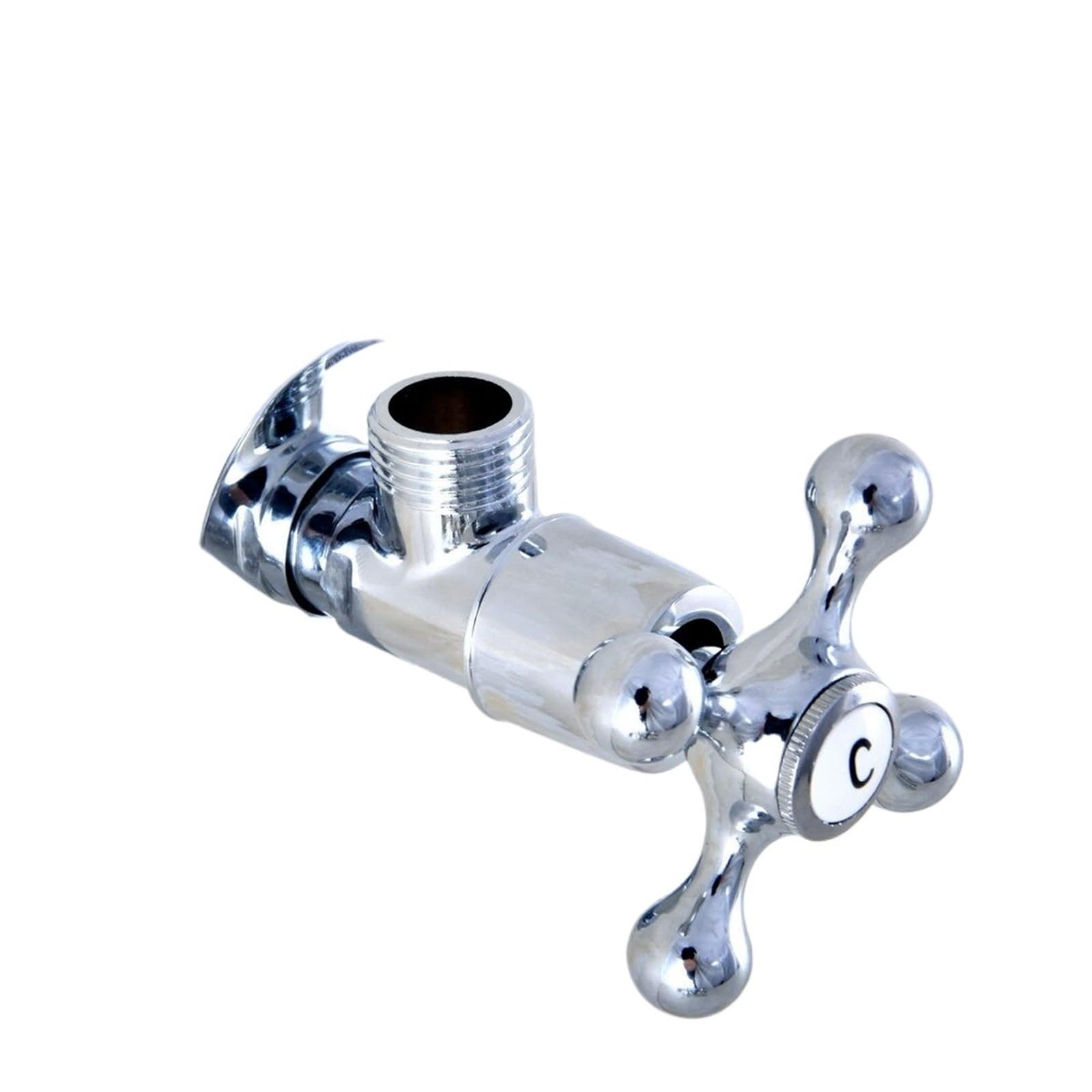 Bvhisehp Chrome Brass Antique Brass Angle Valve Universal Water Stop Valve Replacement Part For Toilet Faucet