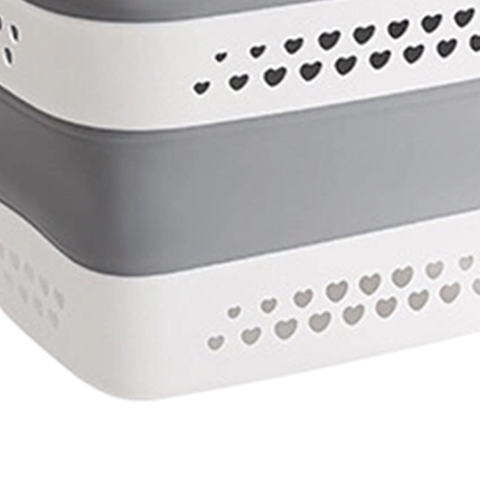 Cesta De Ropa Resistente Organizador De 42L Con Asa Transpirable Y Plegable
