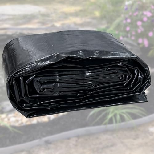 THOOUM 20x30FT Pond Liner for Outdoor Ponds Reinforced PE Fish Pond Lining Leak-Proof Pond Membrane Liner for KOI/Ducks/Waterfall/Turtles/Planter Box(0.75oz/sq ft)