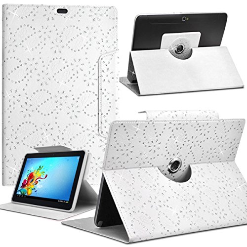 Housse Etui de Protection Diamant Universel S Couleur Blanc pour Tablette Haier Cdisplay E701 7
