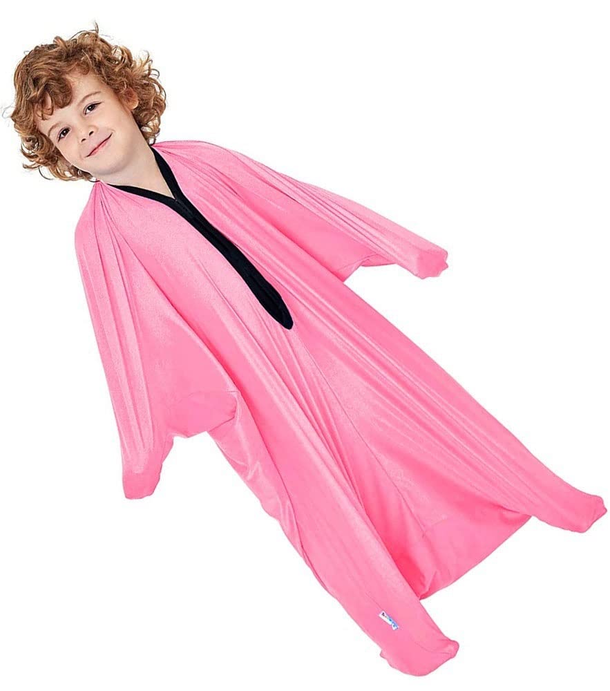 Zyuboeso Boys Pink Body Sock Sensory Sox Deep Pressure Stimulation Suitable Age 3-18 Sensory Durable Seams Asd Child Stretchy For Children And Adults With Sensory Proceessing Disorders Or Autism(,L/Large-71*142Cm)