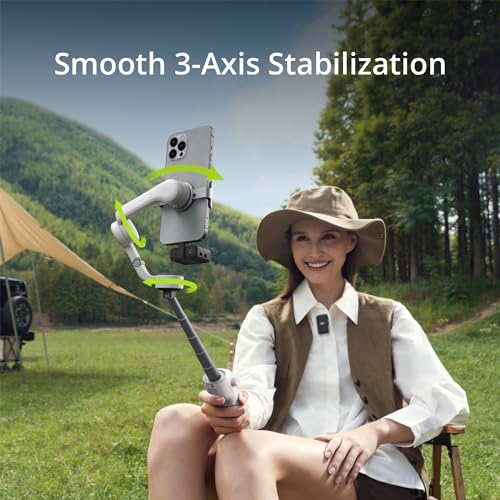 Image of DJI Osmo Mobile 6 Smartphone Gimbal (Platinum Gray) with Wireless Phone Gimbal Accessory