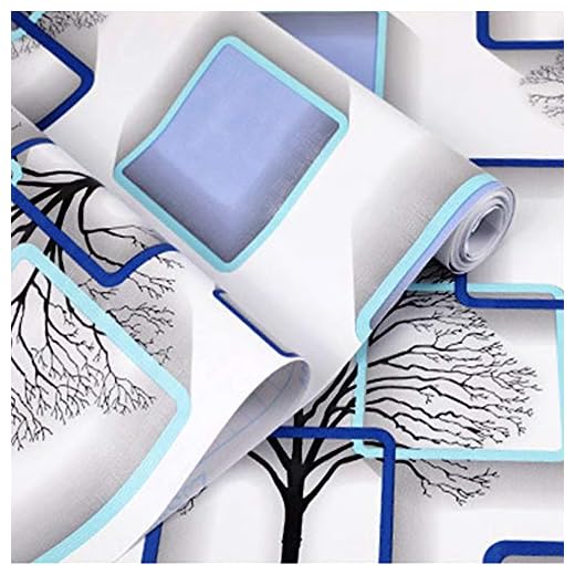 wolpin Wall Stickers Wallpaper DIY Decal (45 cm x 10 m) 3D Frames PVC DIY Self Adhesive, Active Blue