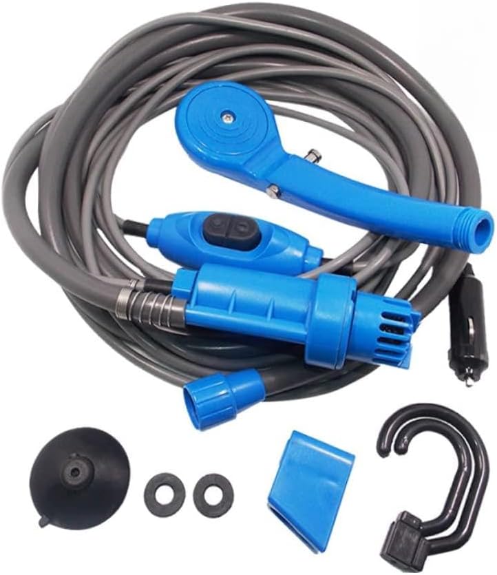 12v Portable Outdoor Shower Kit Camping Shower Dc Cable Hose Water Pump for Travel Pet Outdoor Activities