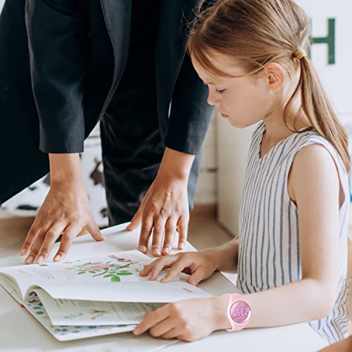 Image of Kids Watches for Girls Boys Digital Sport Watch with Step Counter Pedometer Vibration Alarm Clock, No App Waterproof Fitness Tracker Kids Watch Boys Girls Teens Students Ages 5-16
