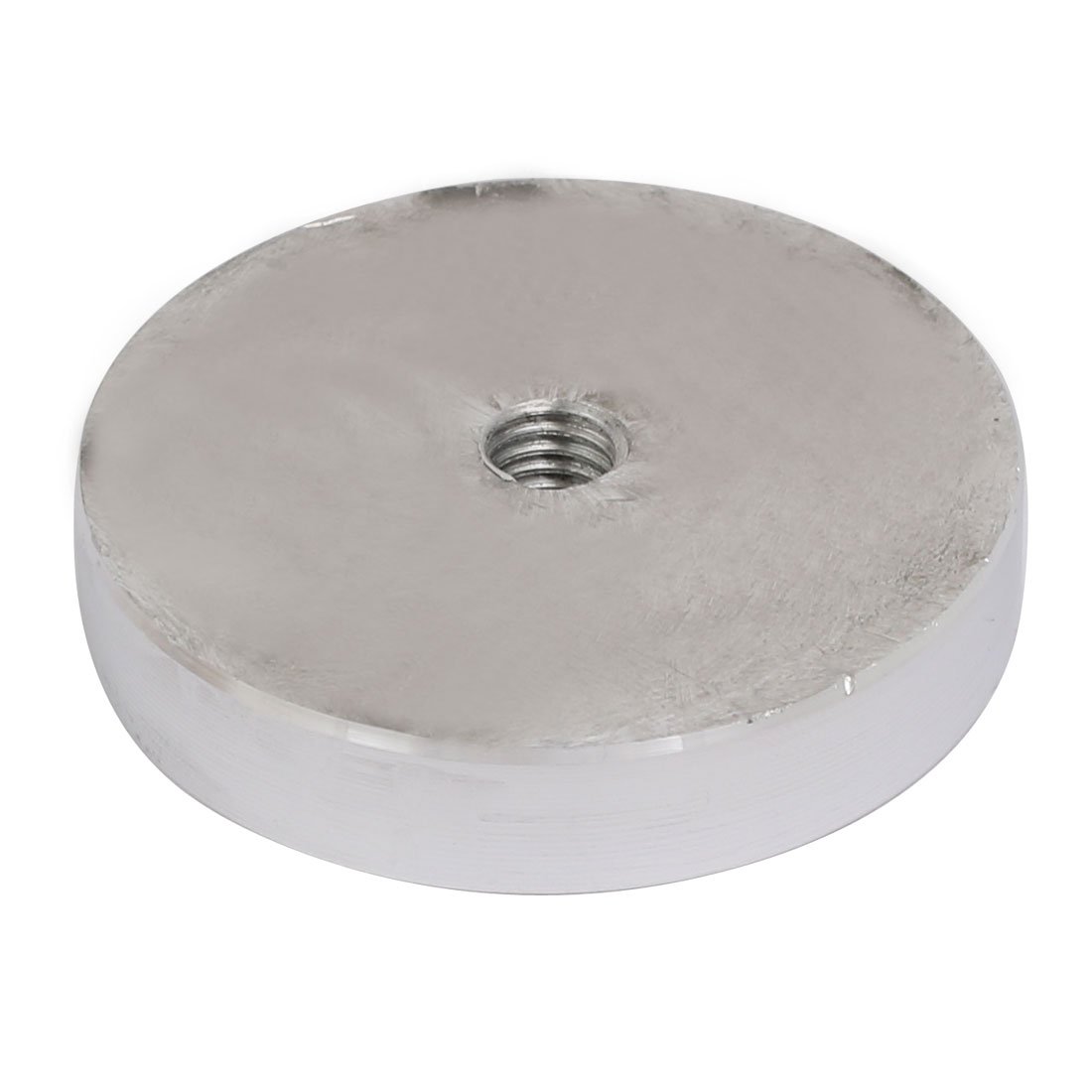 Produktbild von 4er-Set Aluminium-Scheiben 60 Mm Durchmesser, 8 Mm Dick, M8 Gewindebohrung, Für Glas- Und Teetische, Silber