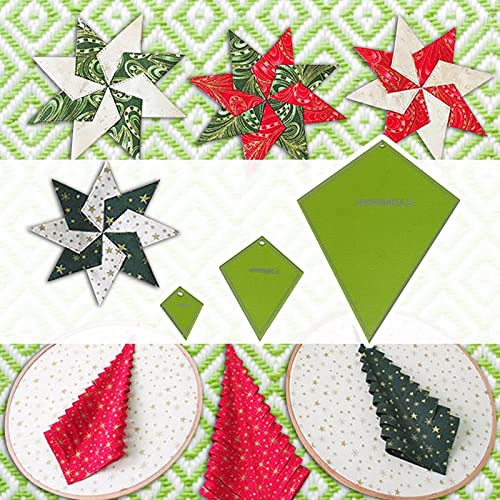 Modèle de couture pervenche pour patchwork lot de 3 guides de matelassage machine domestique - 4