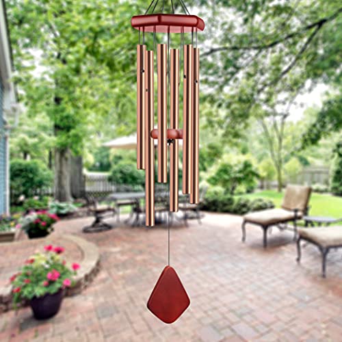 Famiry Wind Chimes For Outside Deep Tone, 32 Inch Sympathy Wind Chimes Outdoor Clearance, Memorial Wind Chimes With 6 Metal Tubes & Hook, Outdoor Decor For Garden, Patio, Yard, Home… #TOP2