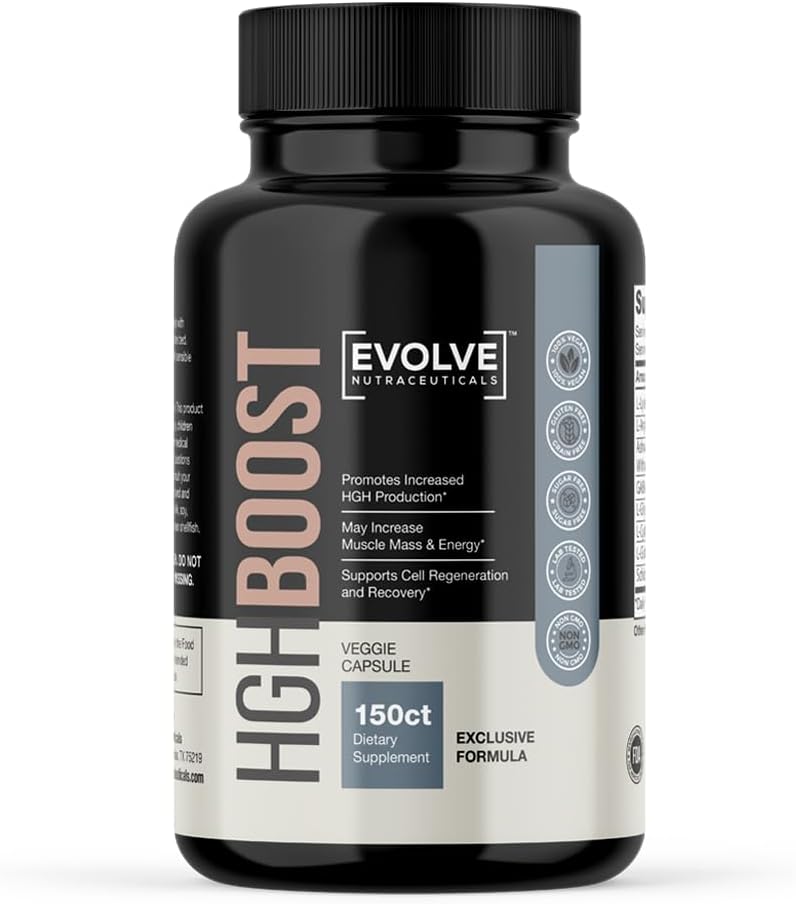 Evolve Nutraceuticals HGH Boost AntiAging, Rejuvenate Skin