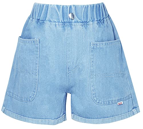 Short pour fille en jean léger parfait pour les vacances à la plage et les jeux d'été