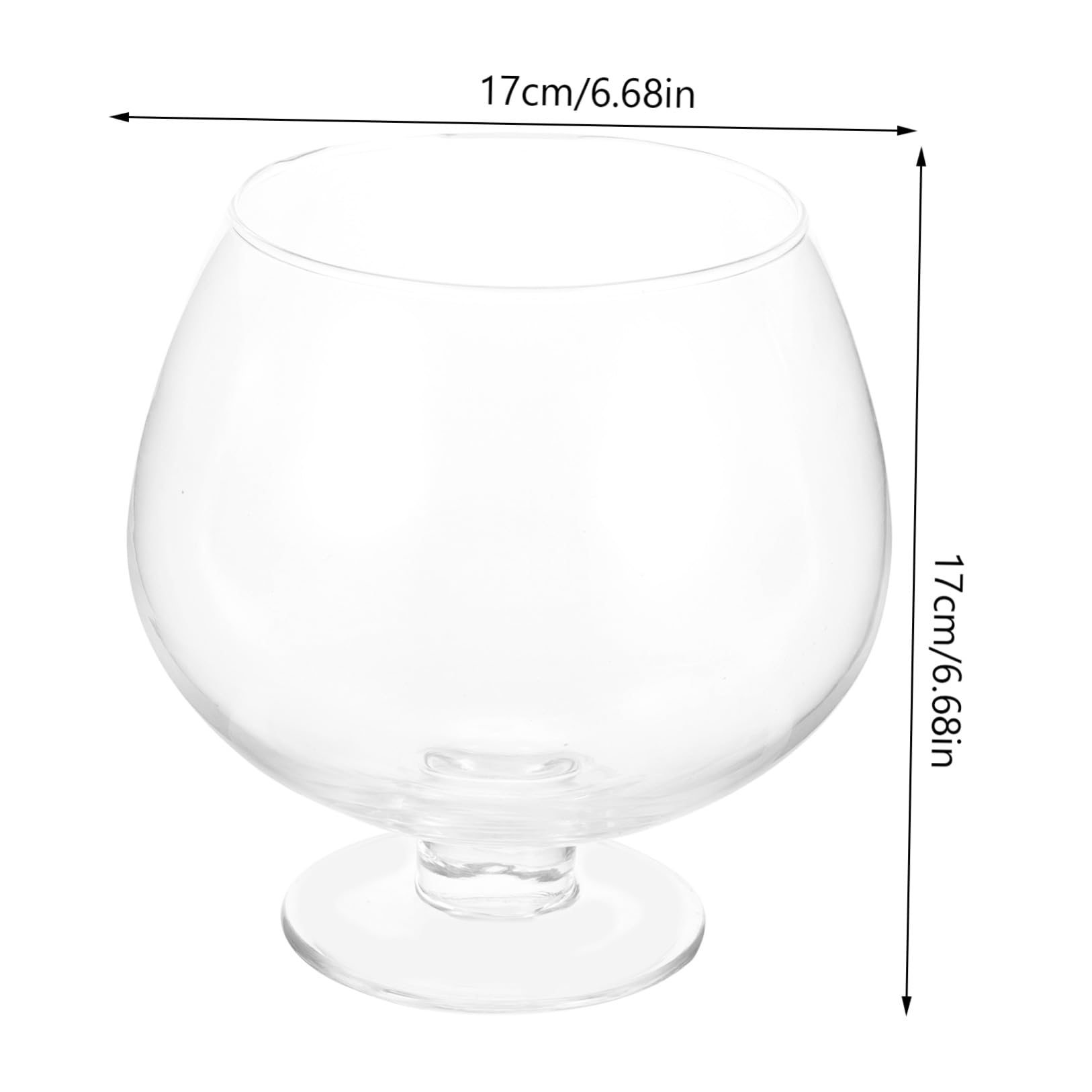Grande Bicchiere in Vetro per Birra da 1500ml, Resistente al Microonde, Design Raffinato e Semplice per Dessert e Gelati