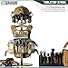 Savior Equipment H.P.C Tactical Gear Stand Tabletop Helmet Vest Display Rack, Military Gear Holder Plate Carrier Indoor Home Garage Free-Standing Organizer, RAL 8000 Tan