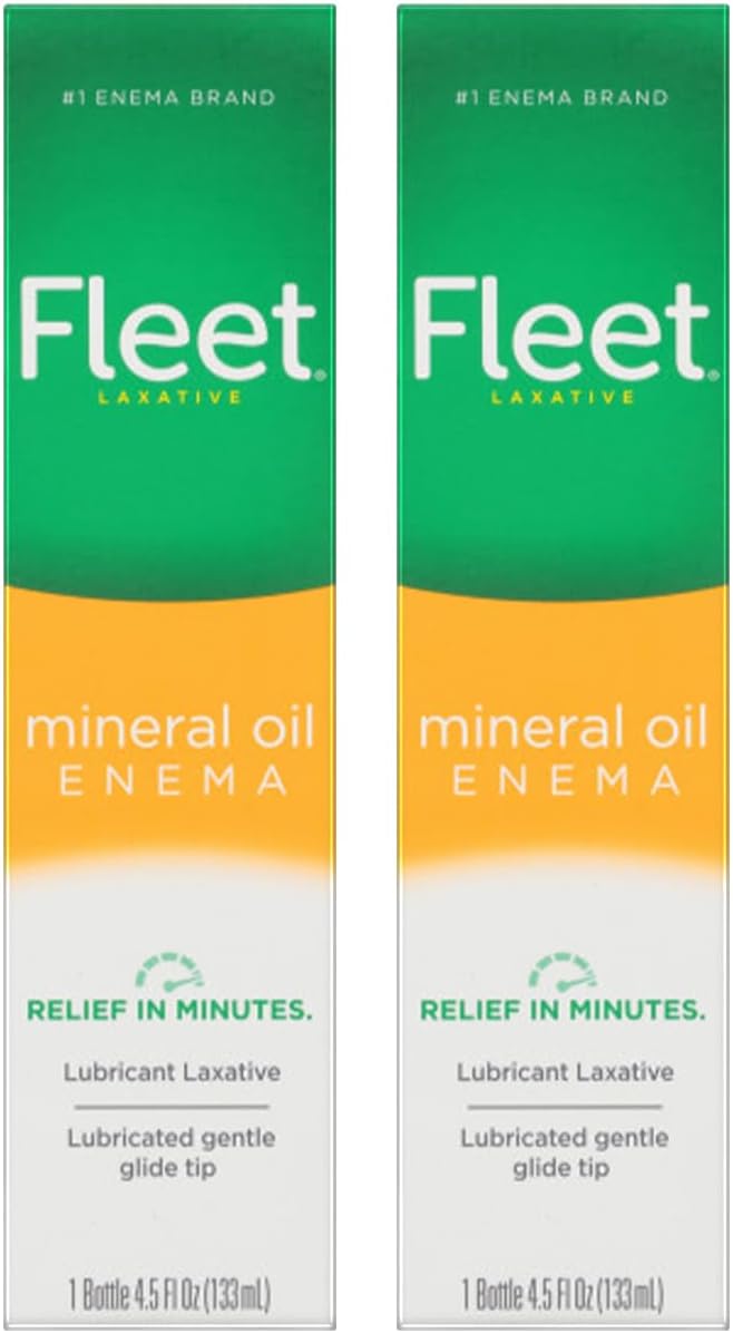 Fleet Laxative Mineral Oil Enema, 4.5 fl oz (Pack of 2)