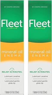 Fleet Laxative Mineral Oil Enema, 4.5 fl oz (Pack of 2)