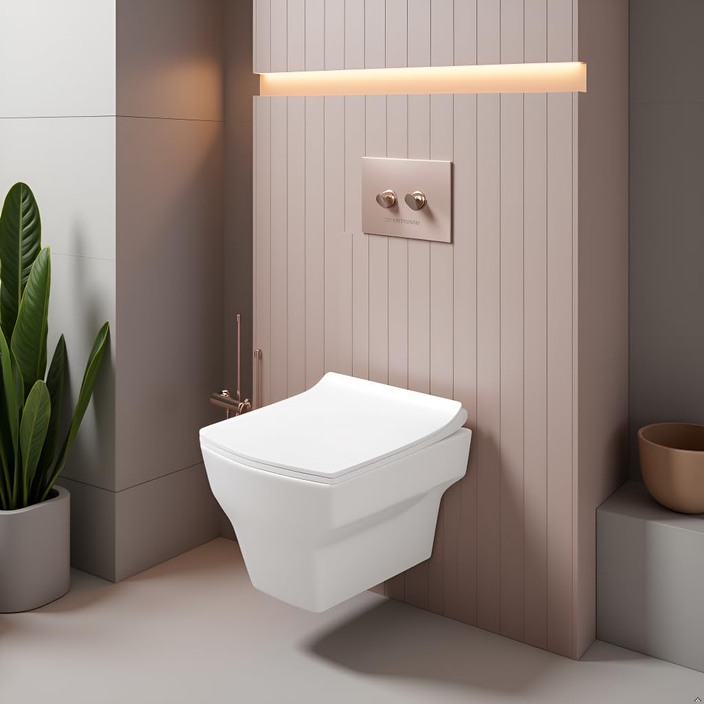 Wall Mounted Commode - Modern White Toilet -8 Wall Mounted Commode - Modern White Toilet -8