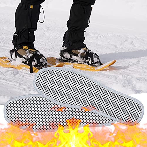 Heated Insoles, Foot Warmer,Warm Insoles, Rechargeable Heated Shoes Insoles, Thermal Soles,Washable Cutting Heated Shoes Insoles for Hunting, Skiing, Fishing, Hiking Size 41-46 (as show, 22.5)