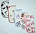 Gina's Soft Cloth Shop 1 Ply Owls & Birds Fun Flannel Washable Kids Lunchbox Napkins 8x8 inches 5 Pack - Little Wipes (R) Flannel- Proudly Made in the USA!