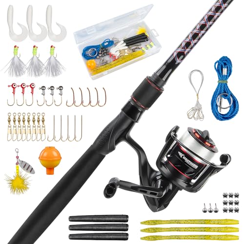 KastKing Brutus Twin-Tip Spinning Combo, 7'0' MH 4000 Reel,2pcs