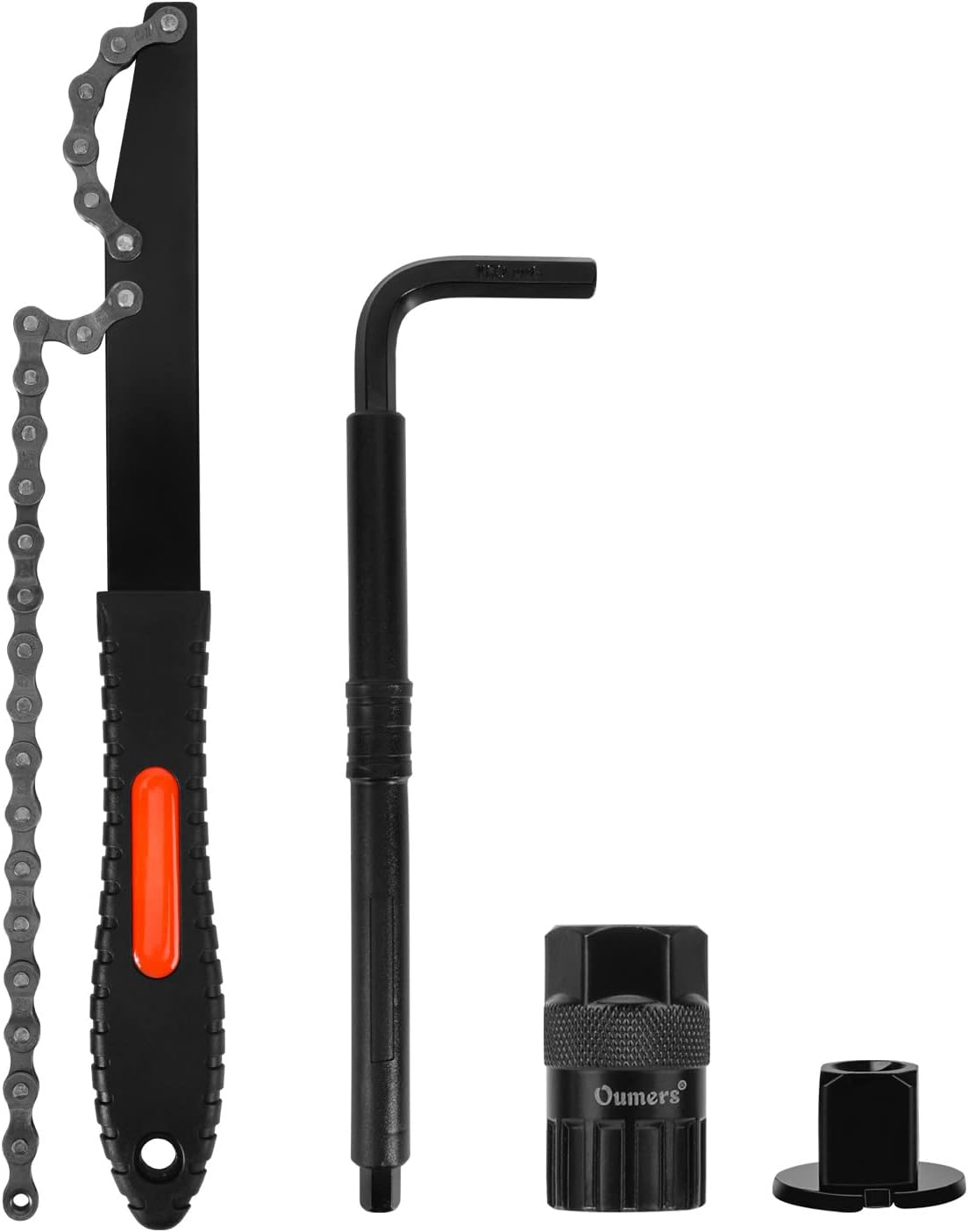 Oumers Bike Cassette Removal Tool with Chain Whip and