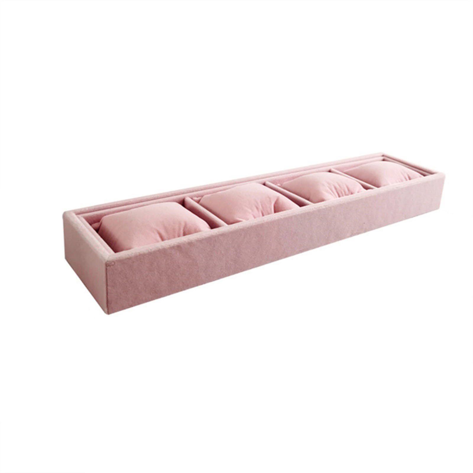 LSTTBO Watch Storage Tray with Soft Pillows Velvets Watches Organiser Elegant Display Stand for Bangle Watch Drawer Organiser