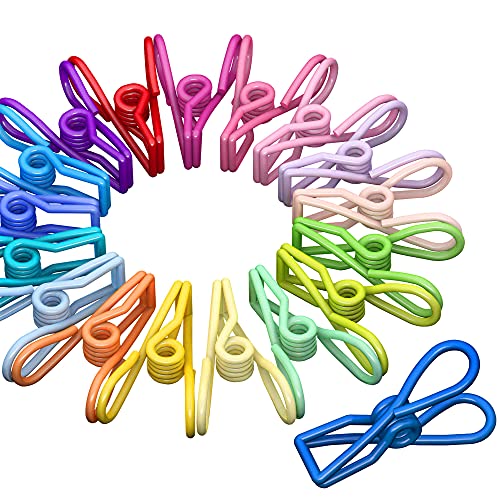 Chip-Clips-Bag-Clips-for-Food-Packages-Heavy-Duty-Metal-Clothes-Pins-20-PCS-2-Inch-PVC-Coated-Utility-Wire-Snack-Clips-Multipurpose-Pegs-for-Outdoor-Clothesline-Kitchen-Home-Decor-Travel-Office