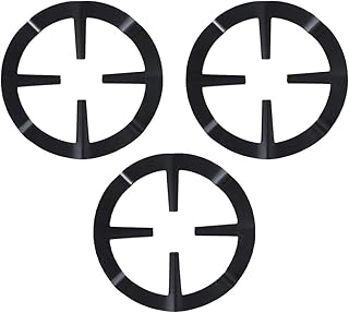 Cabilock 3Pcs Anel de Gás Wok Anel Antiderrapante Redutor Trivet Trivet Fogão Queimador Do Fogão Fogão A Gás Fogão de Ferro Fundido Grelha para Cozinha Wok Apoio