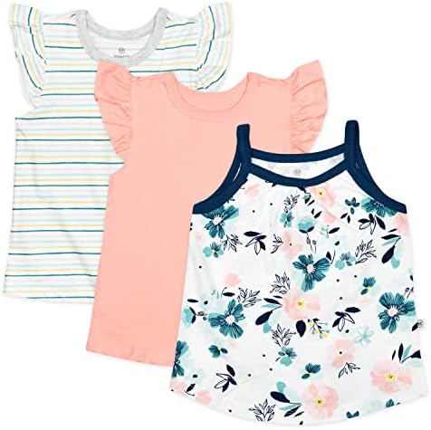 HobestBaby Girls' 100% Organic Cotton 3 Piece T-Shirt Set image 5