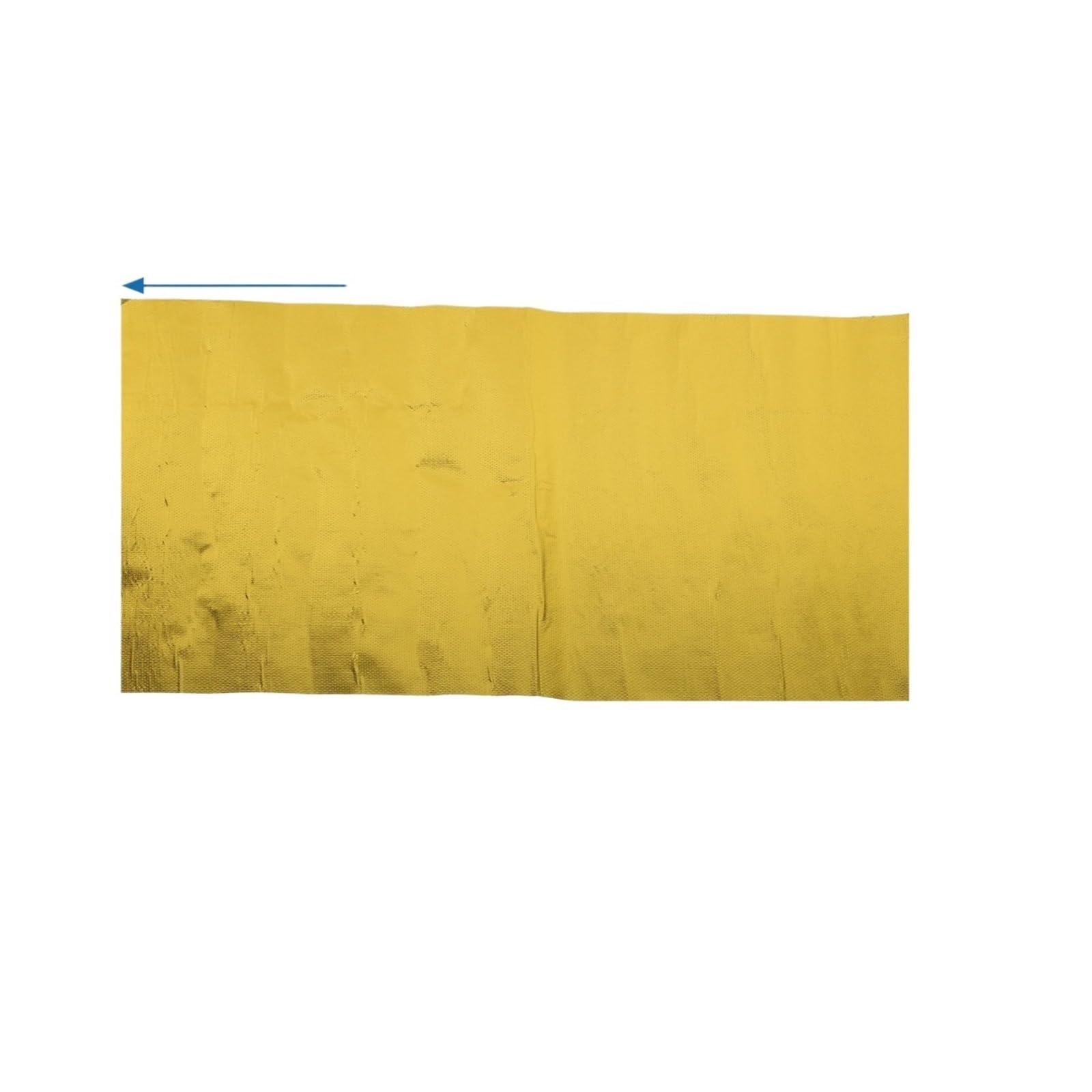 Car Heat Shroud Aluminized Shield Mat Thermal Barrier Cover Protection Fiberglass Gold Tone for Hose(30cmx150cm)