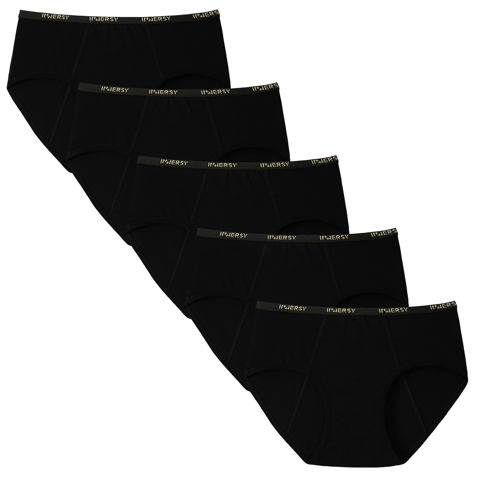 INNERSY Perioden Unterwäsche Mädchen Leichte Blutung Unterhosen Baumwolle Menstruation Slip Teens 10-16 Jahre 5 Pack
