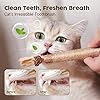 Potaroma 3 Pack Natural Silvervine Sticks Cat Toys, Catmint Silvervine Blend Sticks, Catnip Kittens Chew Toys Teeth Cleaning, Matatabi Dental Care Cat Treat Edible Kitty Lick Toys, Package May Vary #3