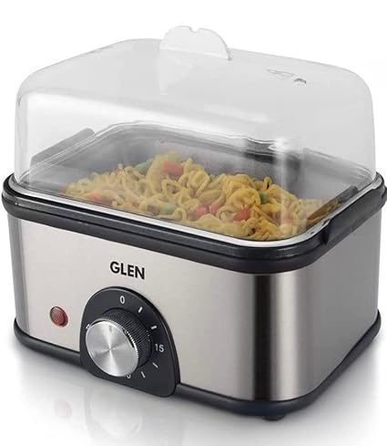 Glen 3 in 1 Electric Multi Cooker - Steam, Cook & Egg Boiler with 350 W (SA 3035MC)