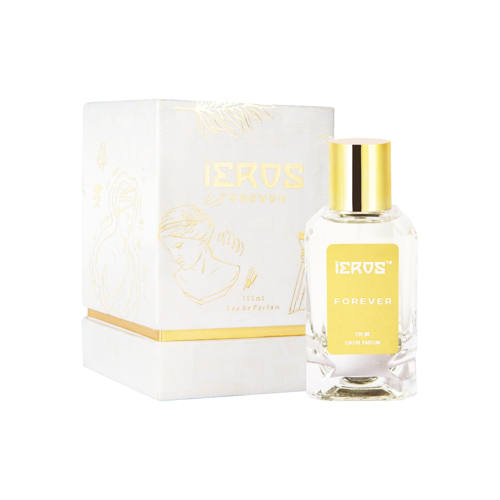 IERÓS Forever Eau De Parfum for Women 100ml I Long Lasting Perfume I Yuzu Peony & Rose Musk Notes I Floral Fresh Scent for Women I All Day Wear I Best for Gifting and Personal Use