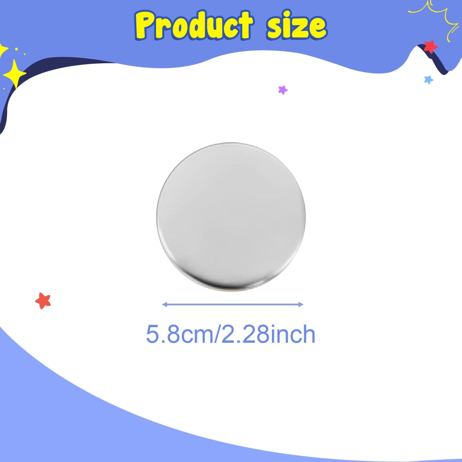 902x Rohling Button Herstellungsmaterial mit Dichtung, Rohling Papier, Tragbares DIY Set Zur Herstellung Runder Anstecknadeln für Namensschilder,