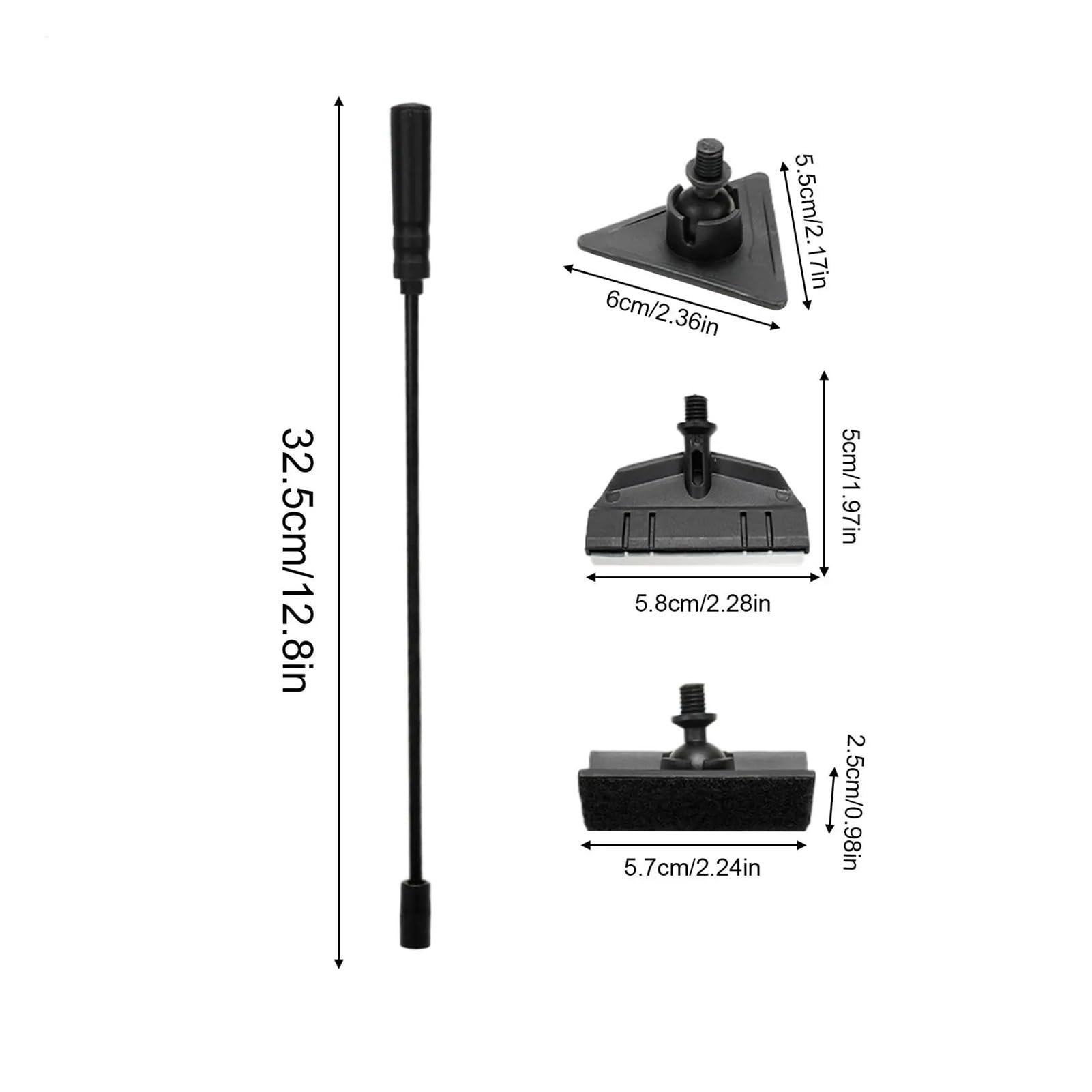 Kit de Limpieza de Acuario, Cepillo de Limpieza de Grava con Mango Largo, Kit de Limpieza de peceras for Betta, Tortuga, camarones, Estanque, terrario, Agua Salada