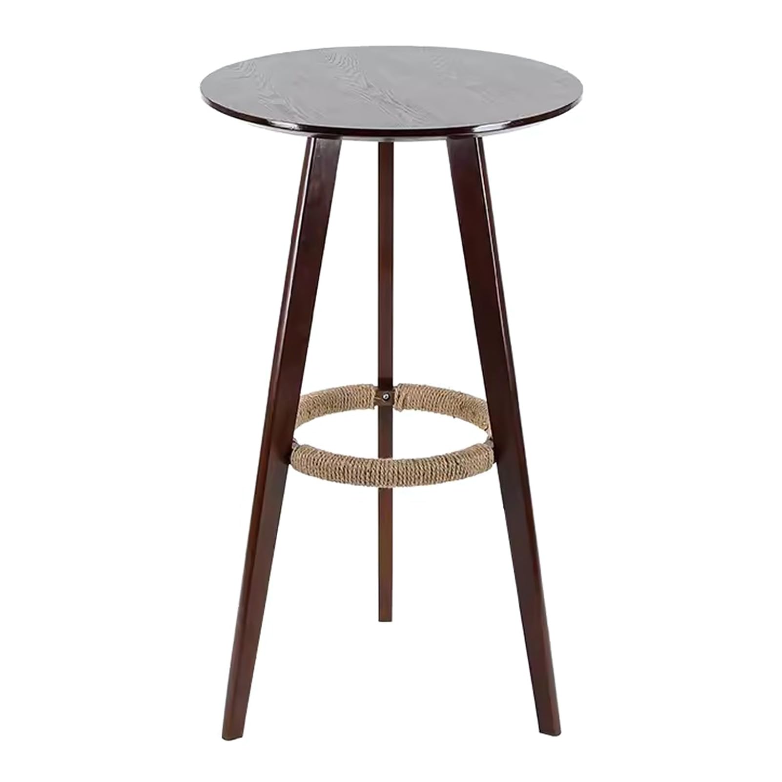 Table de salle à manger ronde en bois rustique – Grande table de bistrot et de patio, îlot de cuisine, petite table parfaite pour les restaurants et la décoration de la maison