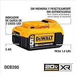 DEWALT 20V MAX XR Battery, Lithium Ion, 5.0Ah (DCB205)