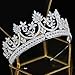 Jorsnovs Fashion Full Cubic Zirconia Crowns for Wedding Bridal Tiaras Birthday Queen Headpiece Zircon Bride Hair Accessories
