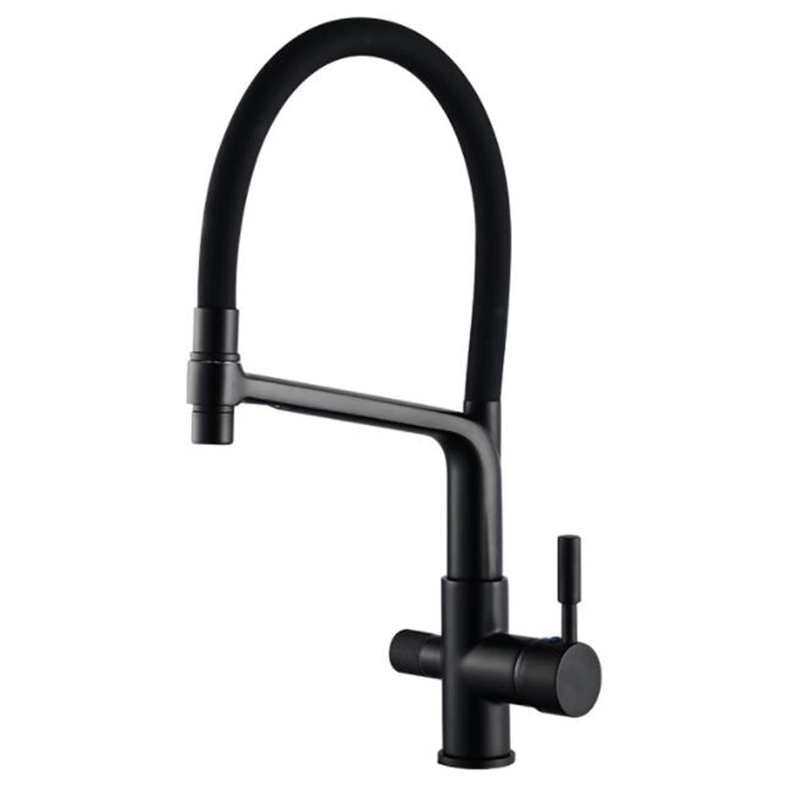 3 Way Kitchen Tap Brass 3-in-1 Faucet Swivel Multifunction Sink Tap-White