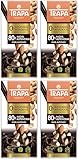 TRAPA 0% AZÚCARES AÑADIDOS |Chocolate Negro 80% con Almendras | Tableta 100 g | Sin Gluten (Paquete de 4)