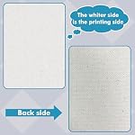 Koala 100% Printable Cotton Canvas Fabric Sheets for Inkjet Printer 8.5X11” Matte Thick 17mil 10 Sheets