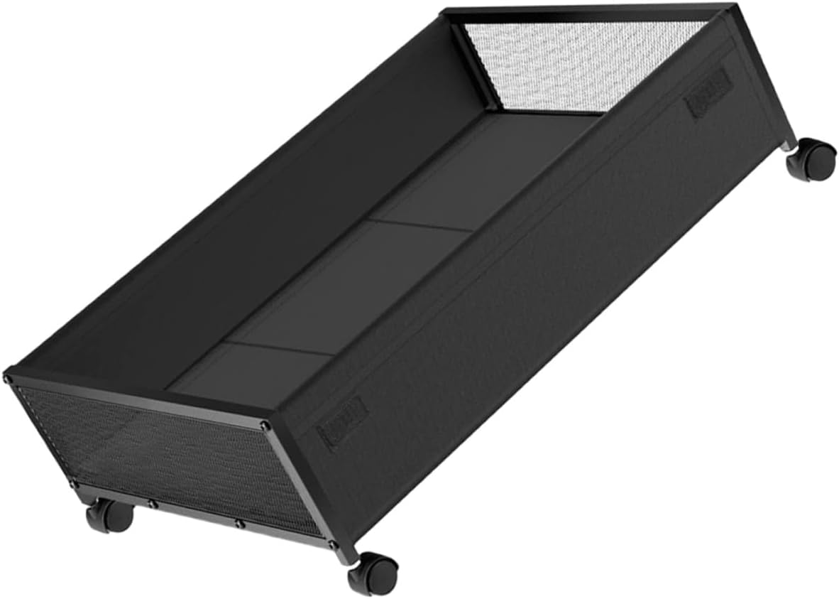 Large Capacity Under Bed Storage Basket with Smooth Rolling Wheels Versatile Clothes Organizer Box for Books and Seasonal Items Compact Holder for Bedroom Use