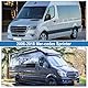 Verdickte Windschutzscheibenabdeckung für Mercedes Sprinter 2006–2018, silberfarbene Windschutzscheibenabdeckung, Anti-Frost-EIS-Staub-Fensterabdeckung